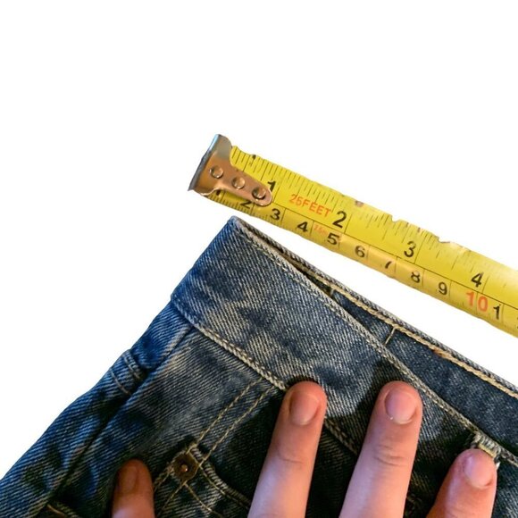 Vintage Orange Tab Levis Jeans Blue - Picture 5 of 14